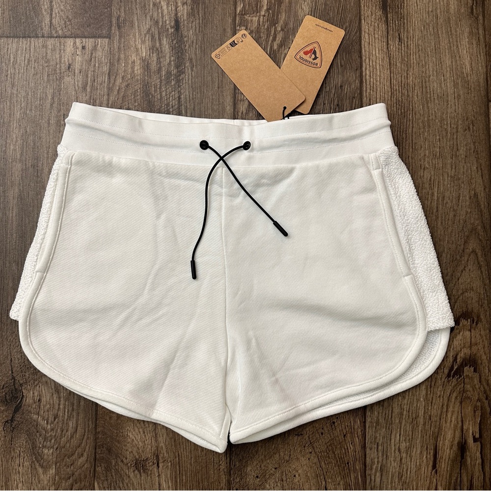 Rossignol Rossi 100% cotton Shorts Women's Size L White New